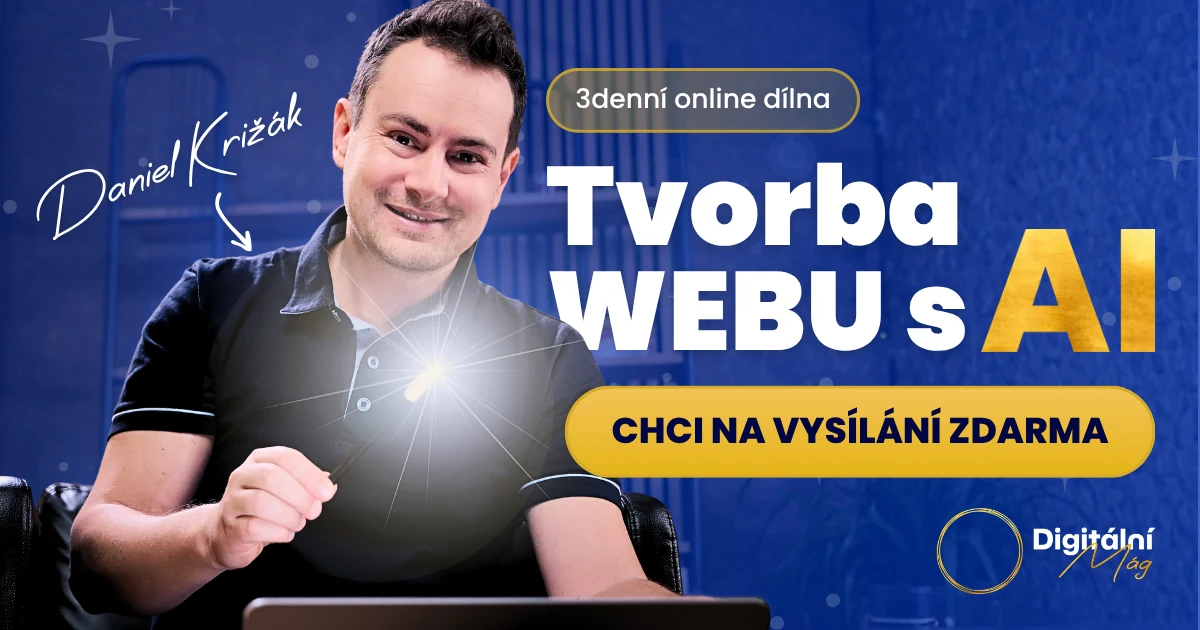 Web Magic — 3denní online dílna zdarma